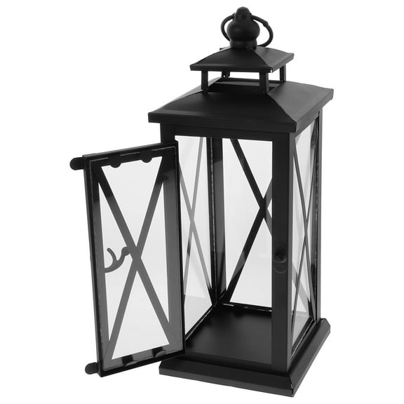 Pawsdot 1Pcs Lantern Table Decoration Wedding Black Elegant Candlelight Dinner Holder