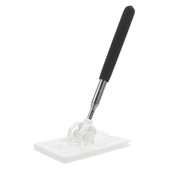 Pawsdot Adjustable White Parking Tool Rod ABS Construction with Lever for Secure Contactless Toll Transactions