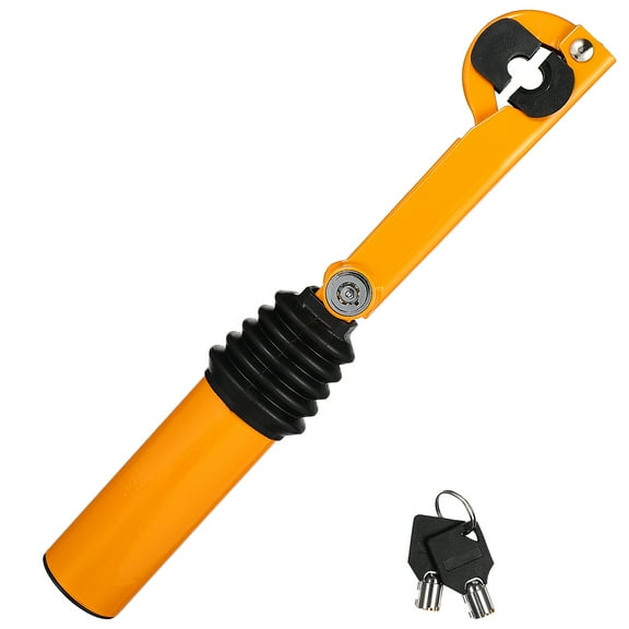 Pawsdot 1Pc Car Handbrake Lock in Yellow Steel with Easy Installation Anti Theft Protection