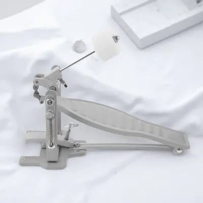 Pawsdot Professional White Aluminum Drum Pedal for Drum Set Replacement