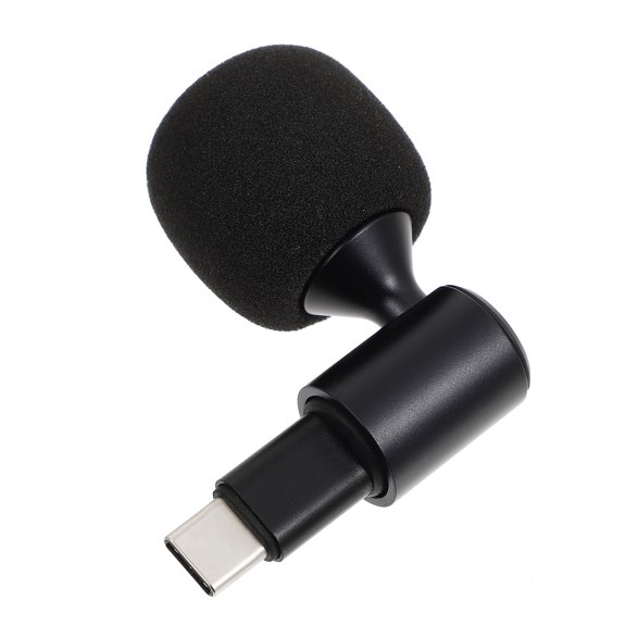 Pawsdot 1Pc Mobile Phone Recording Microphone with Type-C Plug and Bendable Flexible Arm