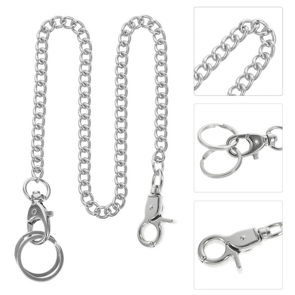 Pawsdot Stainless Steel Pocket Watch Hanging Chain Stylish Decor 1Pc