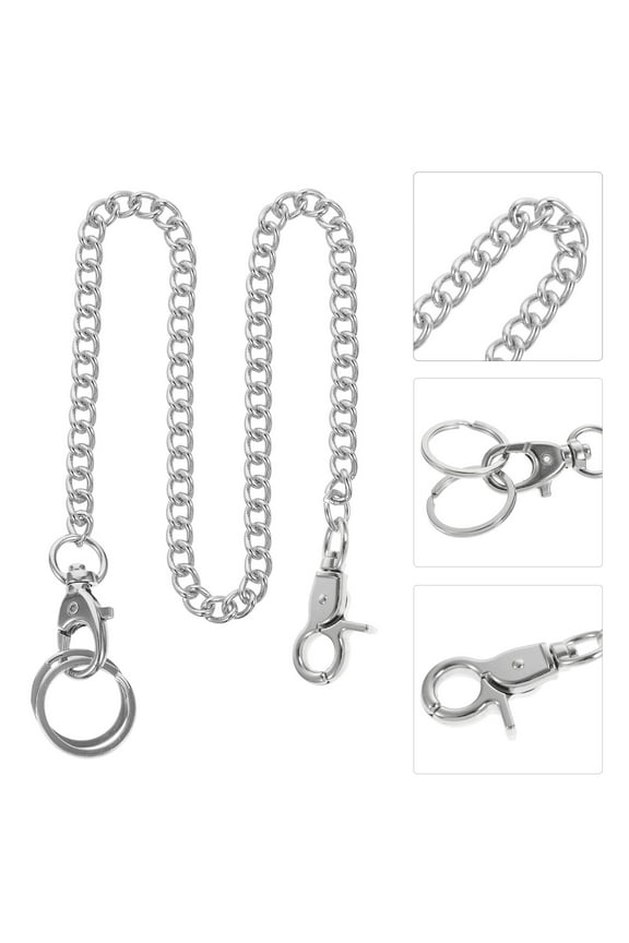 Stainless Steel Pocket Watch Hanging Chain Stylish Decor 1Pc
