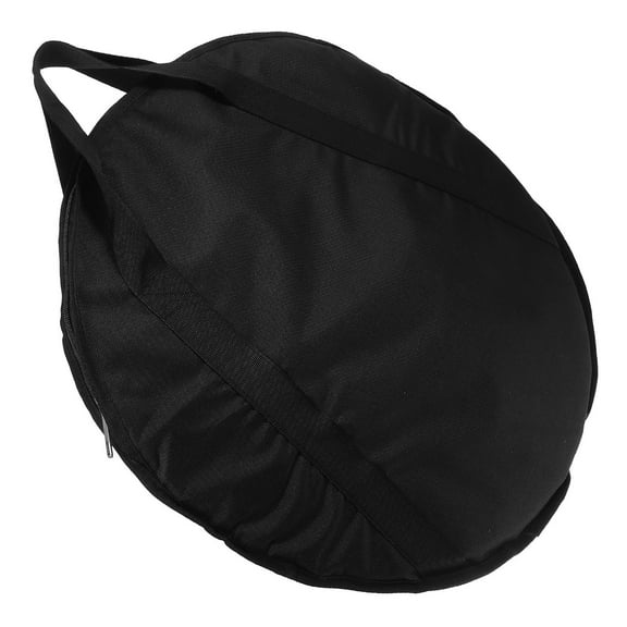 Pawsdot Wear Resistant Oxford Cymbal Pouch Black Instrument Storage Tote Bag with Handle