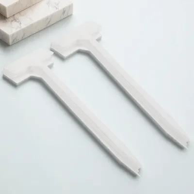 Pawsdot Garden Plant Labels White Plastic T-Type Bevel Design for Easy Reading