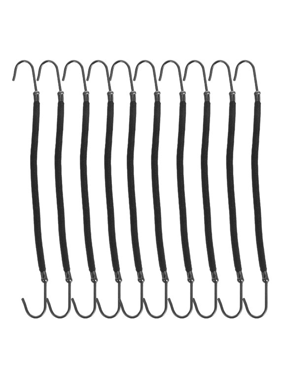 Ponytail Elastics Black for Ponytails Half-Knots and Braids 20Pcs