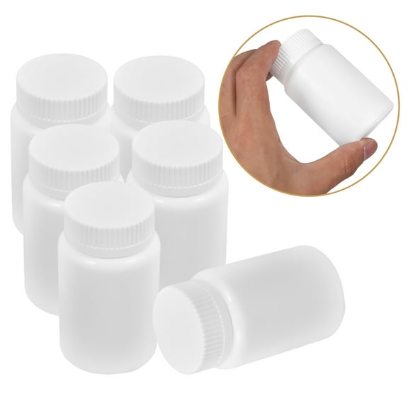 Pawsdot Hdpe Pill Bottles 20Pcs White Compact Design for Travel Storage