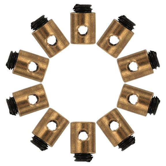 Pawsdot 20Pcs Hollow Metal Barrel Clamp for Motorcycle and Electric Bike Cable