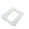 thumbnail image 1 of Pawsdot Mat Board Sheets Picture Mats White Paper 25Pcs 10x8in Bevel Cut for 6x8 Photo, 1 of 7
