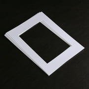 Pawsdot White Picture Mats for Framing 6x8 Photos in 8x10 Frames 25Pcs
