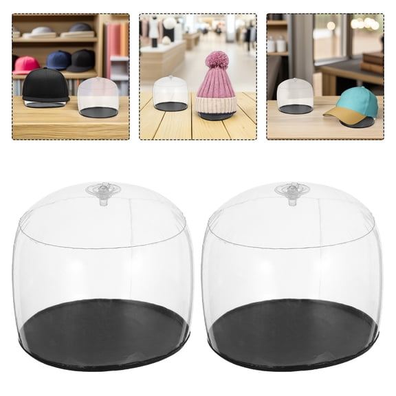 Pawsdot Dome Design PVC Hat Display Racks, Safe and Reliable for Caps 2Pcs