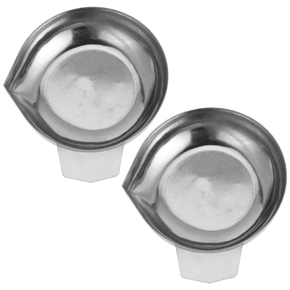 Pawsdot 2Pcs Electronic Balance Scale Pan Stainless Steel Plated Silver for Home Kitchen Use