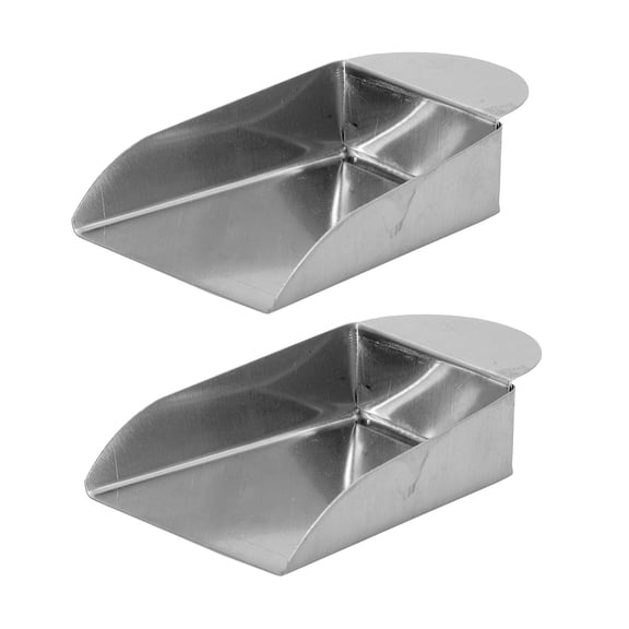 Pawsdot 2Pack Gemstone Scoop Stainless Steel Silver Long-term Use for Bank and Jewelry Store