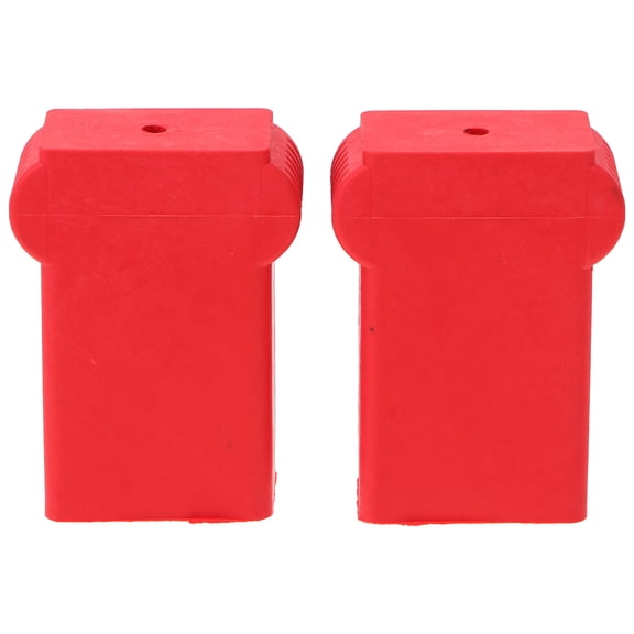 Pawsdot 2Pcs Ladder Stabilizer End Caps Silicone Red Wall Protection for Homeowners