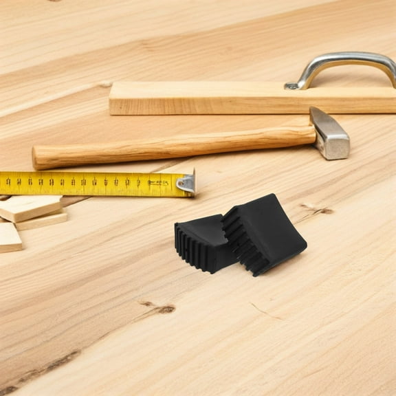 Pawsdot Ladder End Protectors Black Rubber Insulation for Safety 2Pcs