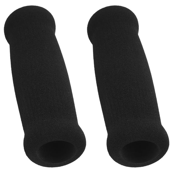 Pawsdot 2Pcs Cane Handle Grip Walking Cane Grips Black Sponge Stable Support for Elderly Use