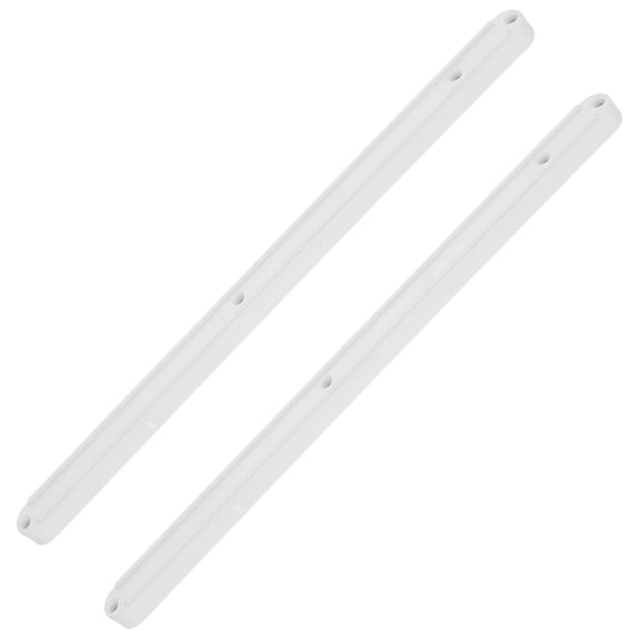 Pawsdot 2Pcs Full Extension Plastic Drawer Slides White Side Mount Rails for Home Drawer Replacement