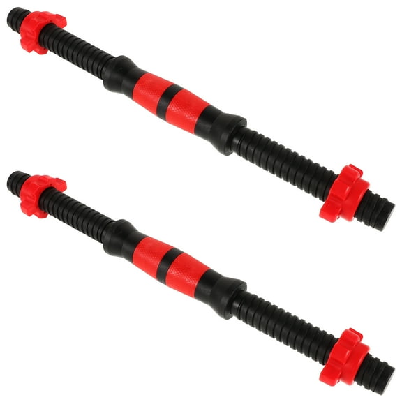 Pawsdot 2Pcs Weight Lifting Dumbbell Handle Black for Sport and Strength Exercises