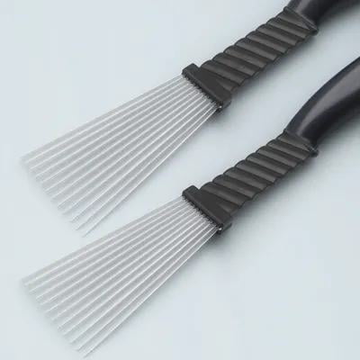 Pawsdot 2Pcs Barber Accessories Steel Needle Combs for Professional Hair Care