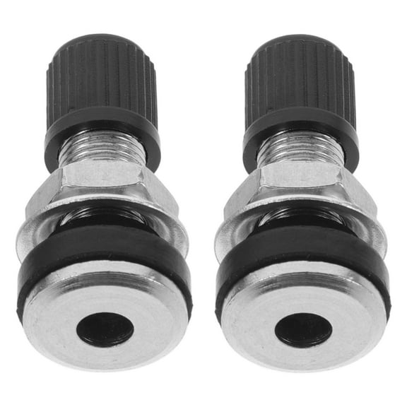 Pawsdot 2Pcs Metal Tubeless Tire Valve Stem Copper Material Leak Resistant for Vehicle Tires