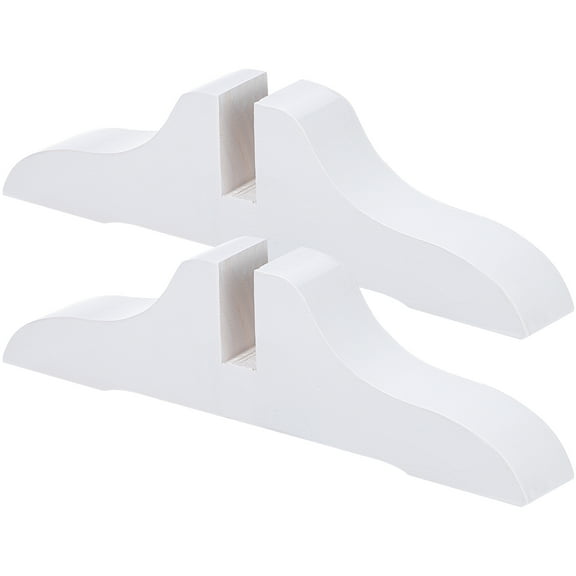 Pawsdot 2Pcs Wooden Room Divider Stand White Stable Screen Panel Holder