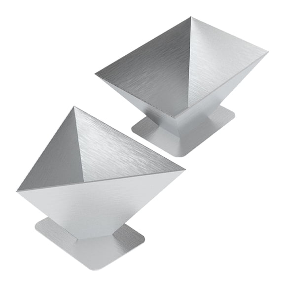 Pawsdot Stainless Steel Zongzi Mold Silver Kitchen Accessory Easy to Use 2Pcs