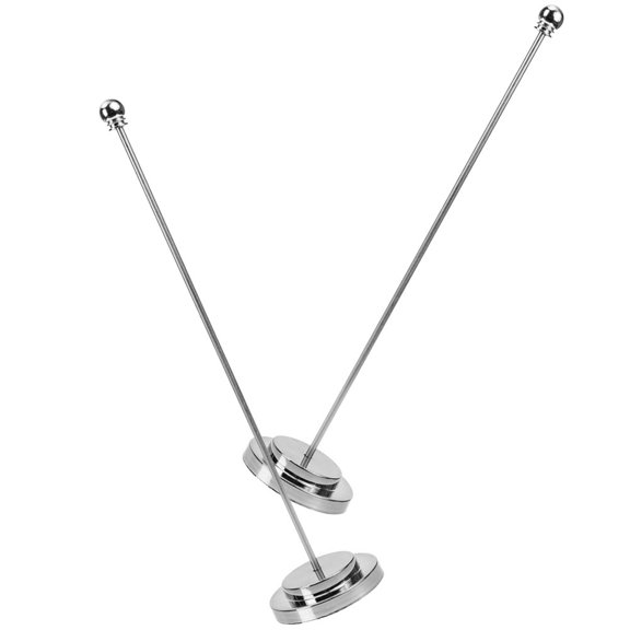 Pawsdot 2Pcs Multipurpose Metal Flagpole Base for Indoor Desktop Flags