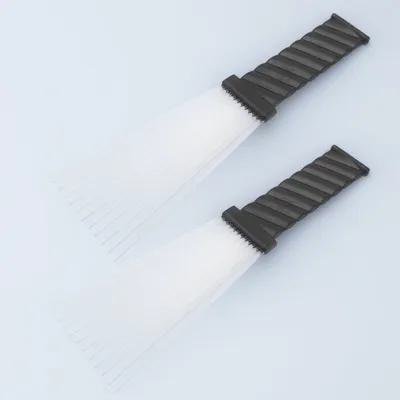 Pawsdot 2Pcs Hairdressing Combs Steel Needle Salon Combs Black Color