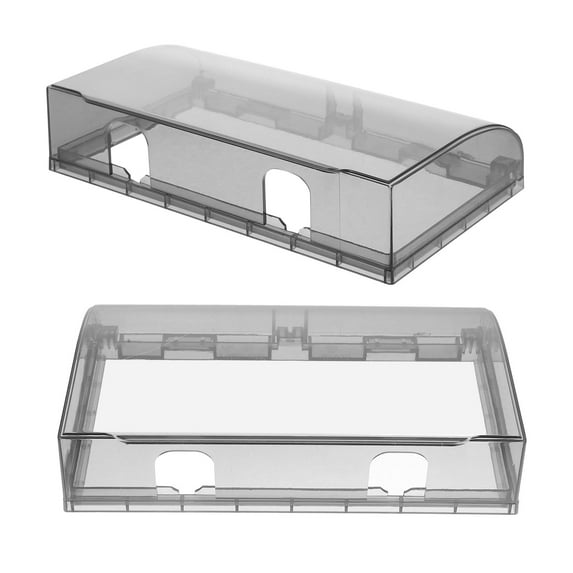 Pawsdot Socket Outlet Receptacle Protector Black Acrylic Splash-Proof for Home Use