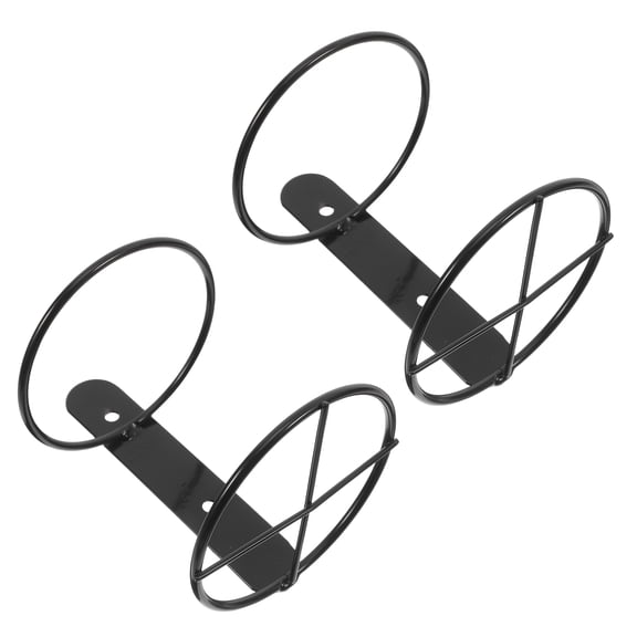 Pawsdot Metal Wine Holder Stand Black Wall Mount for Home Decor 2Pcs