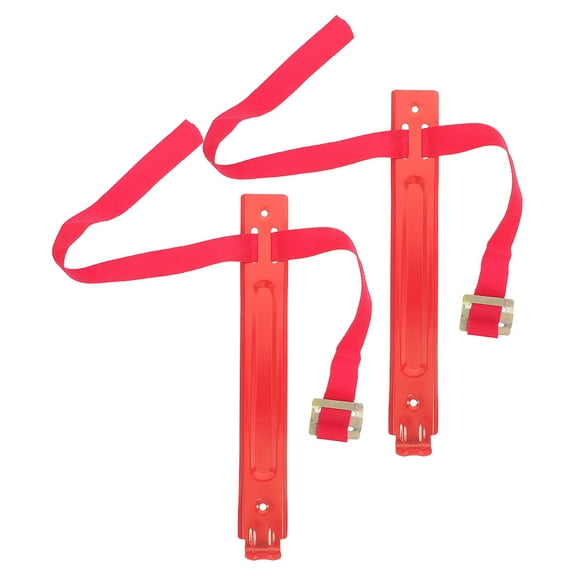Pawsdot 2Pcs Heavy Duty Fire Extinguisher Wall Bracket Red Adjustable Mounting Kit for Storage and Easy Installation