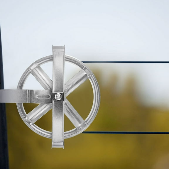 Pawsdot 2Pcs Clothes Line Pulley Kit Iron Stable Deep Groove for Clothes Hanging