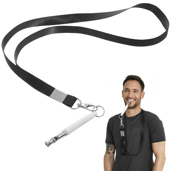 Pawsdot 2Pcs Stop Barking Whistle with Lanyard for Portable Dog Training