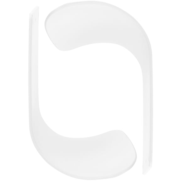 Pawsdot 2Pcs ABS Plastic Soap Drip Tray White Wall Mount Foaming Soap Drip Catcher for Kitchens