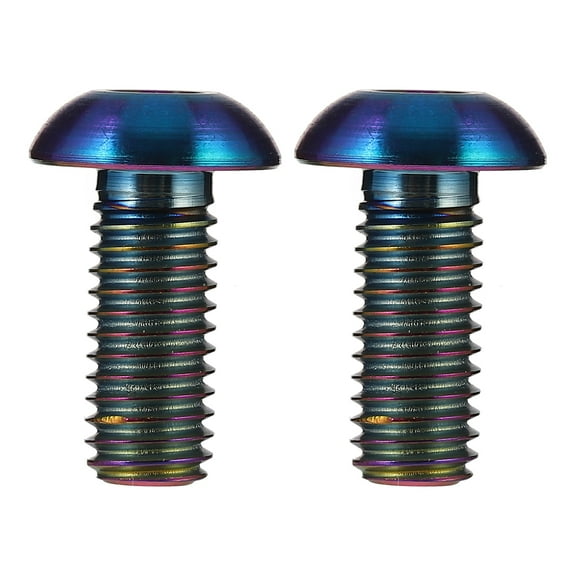 Pawsdot 2Pcs Camouflage Titanium Bike Water Bottle Screws High Strength Lightweight Bolts