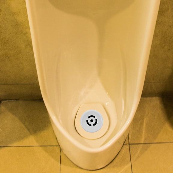 Pawsdot Urinal Stopper White ABS Bathroom Splash Guard Odor Reducing 2Pcs