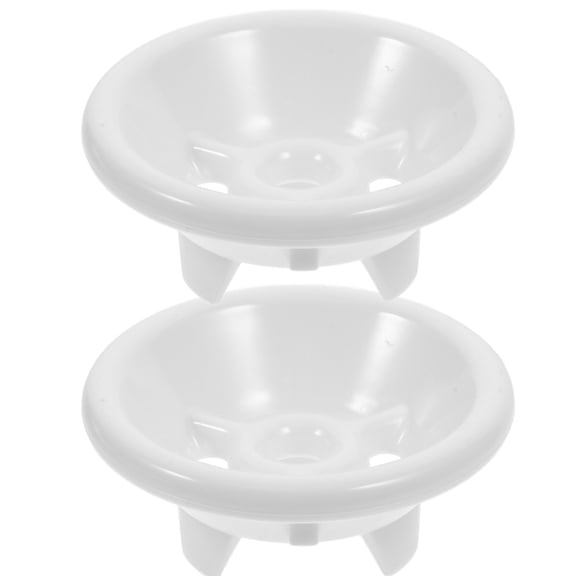 Pawsdot 2Pcs Plastic Urinal Drain Filter Stoppers White for Bathroom Splash Control