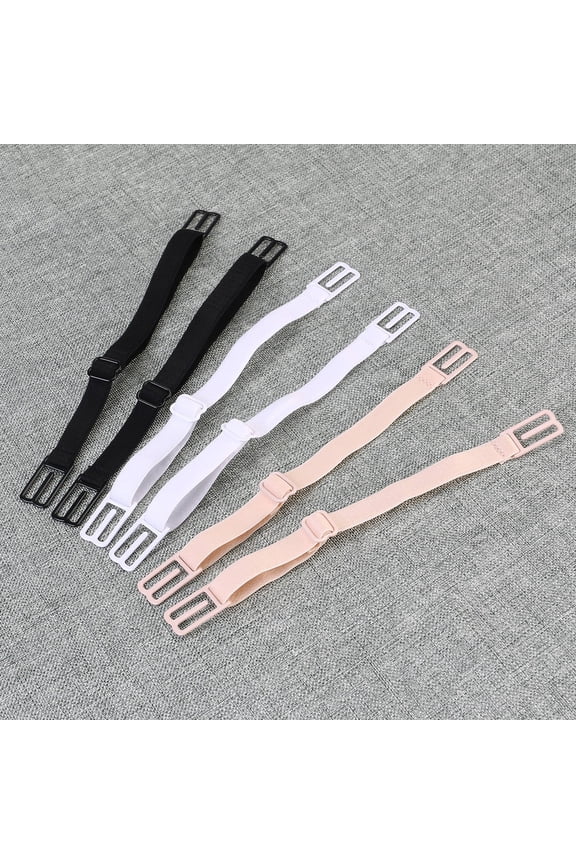 3 Pair Adjustable Non-slip Replacement Elastic Straps Assorted Color for Women