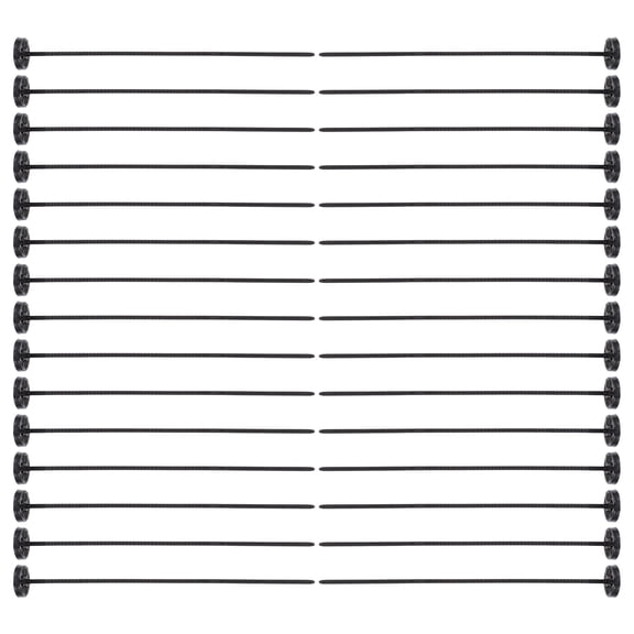 Pawsdot 30Pcs Durable Black Plastic Buttons Removable Clothes Fixation for Windbreaker and Skirt Use