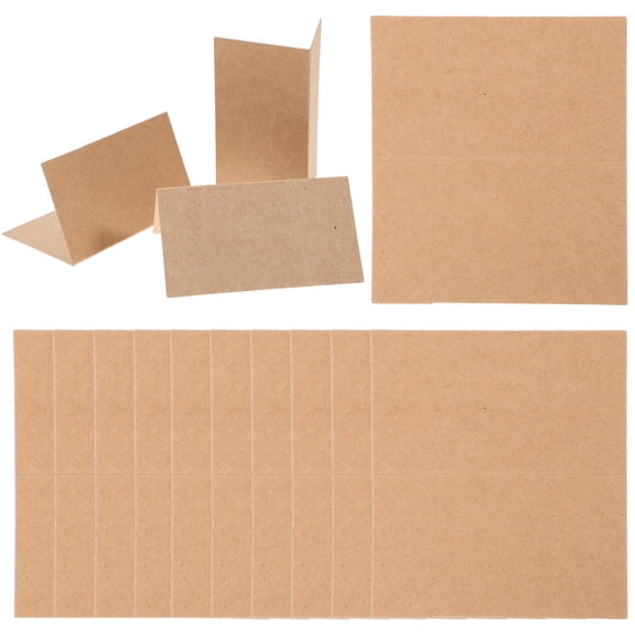 Pawsdot Retro Kraft Paper Card Brown Business Greeting and Display Stand