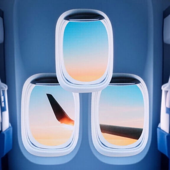 Pawsdot Landscape Window Mural Wallpaper Assorted Color for Wall Decoration 3Pcs