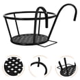 thumbnail image 1 of Pawsdot Metal Flowerpot Holder Balcony Pot Stand Black for Planting Use 3Pcs, 1 of 6