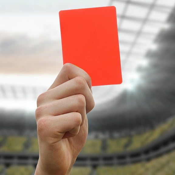 Pawsdot Soccer Referee Kit Assorted Color PVC Cards and Whistle for Professional Use