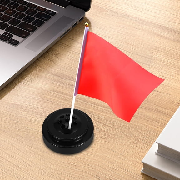 Pawsdot 3Pcs Black Flagpole Base Stand with Smooth Surface for Secure Flag Display