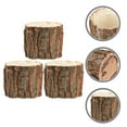thumbnail image 1 of Pawsdot 3pcs Rustic Flower Pots Outdoor Wooden Light Brown Waterproof Round For Home Decoration, 1 of 7