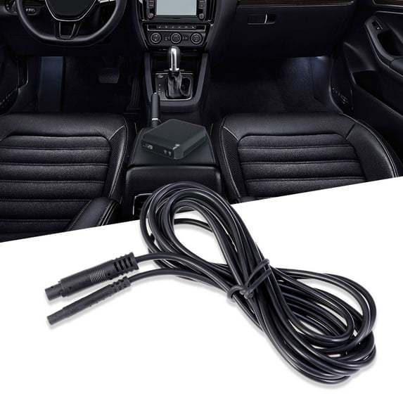 Pawsdot Backup Camera Extension Cable 4 Pin Black Wire for Car Truck Camper Trailer Bus 12V 24V