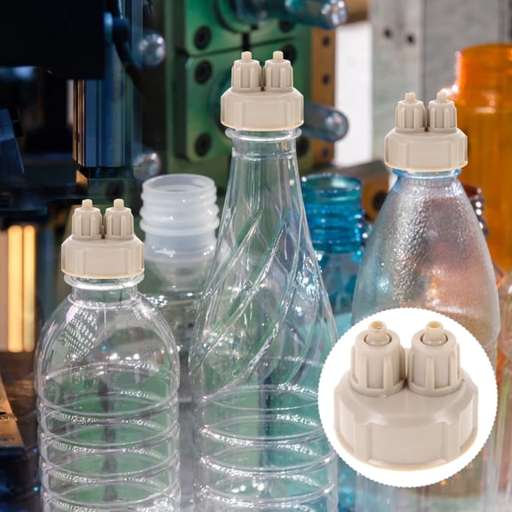 Pawsdot 4Pcs DIY Co2 Bottle Cap Plastic Reactor Accessory for Aquarium Live Plant Growth