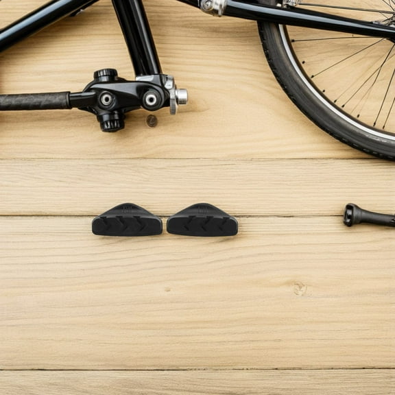 Pawsdot 2Pairs Brake Pads for Bicycle C Brake Rubber Blocks Set V Shaped Design Aluminum Alloy