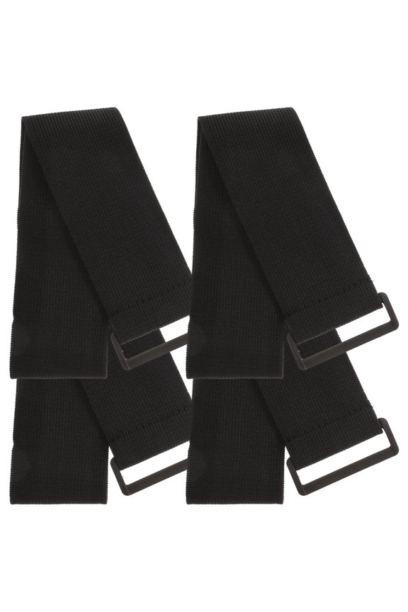 4Pcs Reusable Cinch Straps Black Multi Purpose Strap for Safety and Increased Visibility