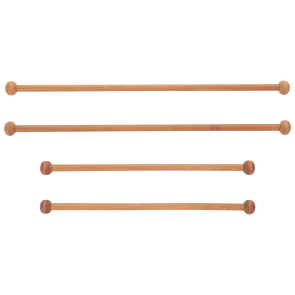 Pawsdot Tapestry Pole for Hanging Wood Khaki 4Pcs